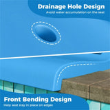 Outdoor swimming pool chairs with folding function-Blue 43681794