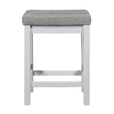 4pc Counter Height Dining Set White Finish Counter Height Table w Drawer Built-in USB Ports Power B011P151857