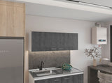 Brookeline Rectangle 2-Door Wall Cabinet White and Smokey Oak B06280328