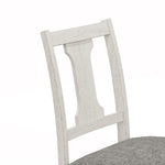 ZUN Tannen Set of 2 White and Gray Dining Side Chair B061P182979