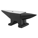 110Lbs Cast Steel Anvil, High Hardness Rugged Round Horn Anvil Blacksmith, Large Countertop and W2885P245725