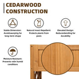Wooden Planting Box With Storage Shelf 44984713