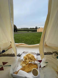 Bell Tent 4 Season 9.85ft Glamping Tent, Hot Tent,Ideal for Family Camping, Hiking,Canvas Tent with 96285630