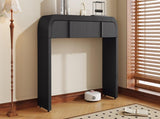 TREXM Modern Console Table with 2 Storage Drawers, Fluted Entryway Table with Rounded Silhouette for N715P196580B