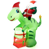 8 Feet Christmas Decoration Inflatable Santa Claus Dinosaur Decoration 44282423