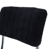 Modern simple light luxury dining Black Family bedroom stool back Dressing Student W210P198972