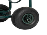 Iron Four-Wheel Pipe Truck Dark Green Not an inflatable tire 41801175