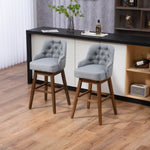 ZUN COOLMORE Bar Stools Set of 2 Counter Height Chairs with Footrest for Kitchen, Dining Room And 360 W395P145292