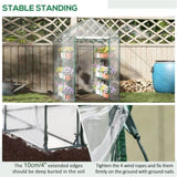 4.7' x 4.7' x 6.4' Mini Walk-in Greenhouse Kit with 3 Tier Shelves 88697344