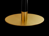 Round Modern Tulip Dining Table 31.5", Sintered Stone Top with Aluminum Alloy Edge, stainless steel W3316P457300