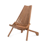 Wood Folding Chair for Outdoor, Low Profile Acacia Wood Lounge Chair for Balcony 53813857