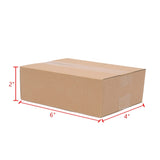 ZUN 100 Corrugated Paper Boxes 6x4x2"（15.2*10.2*5.1cm）Yellow 06537772