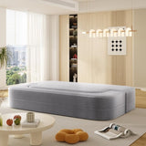 78.7" Modern 2-in-1 Foldable Sofa with Functional Blanket and 2 Soft Pillows,Comfortable Plush W3219P317385