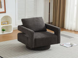 29.13" W Square Swivel Accent Chair, Modern Rotating Arm Chair with Open Back,360 Degree Rotation, W3188P280199