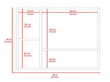 4-Shelf Bathroom Medicine Cabinet with Mirror B06280226