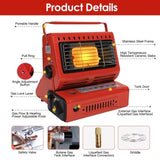 2 in 1 Portable Butane Burner Heater Outdoor Butane Gas Heater Warmer Heating Cooking Stove Cooker 30502006