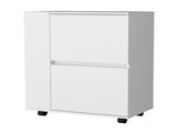 White 2-Cabinet Bar Cart B062P175067