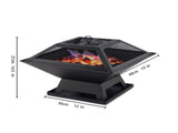 Modernisation Square BBQ Grill Outdoor Heater Garden Outdoor Fireplace Portable Fire Pit Contracted 86800110