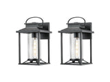 Outdoor Porch Lights, Textured Black Exterior Lighting Fixtures Wall Mount, Modern Outdoor Wall W2714P218401