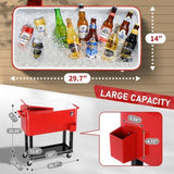 80Qt Red Box Black Square Foot Tube With Drain Pipe Freezer Incubator 63610746