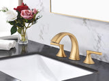 Widespread Bathroom Sink Faucets Two Handle 3 Hole Vanity Bath Faucet with Drain Assembly W122471403
