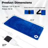 Blue Electric heated pad is equipped with 2 small massagers interior 11743085