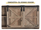 Toilet Cabinet has 2 Doors and Contains a 2-Tiered Bathroom cabinet with Side Storage Rack and 76264516