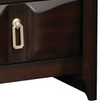 ZUN Espresso 2-Drawer Nightstand B062P189077