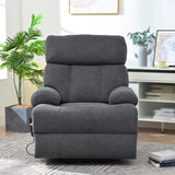 ZUN Oversized Power Lift Recliner Chair for Elderly, Electric Fabric Recliner Chair for Seniors, Home W1028P261272