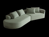 Modern Upholstered Oversized Sectional Sofa, 112-Inch Chenille 4-Seater Extra Deep & Wide Seat W834P323321