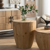 21.06"Vintage Style Bucket Shaped Coffee Table for Office, Dining Room and Living Room W75770649