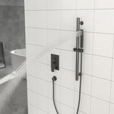 Shower System with Adjustable Slide Bar,12 Inch Wall Mounted Square Shower System with Rough-in W124382388