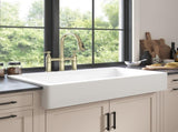 White Farmhouse Sink Deep Apron Sink Undermount Farmhouse Kitchen Sink Single Farm Sink W928P152765