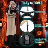 Halloween Standing Greetings Old Lady Decoration 29745196