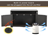 Litter Box Enclosure, Cat Litter Box Furniture with Hidden Plug, 2 Doors,Indoor Cat Washroom Storage 54231730