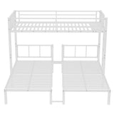 Twin over Twin & Twin Bunk Beds for 3, Twin XL over Twin & Twin Bunk Bed Metal Triple Bunk Bed, 10666024