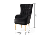 Lust Modern Style Chair in Black B009139101