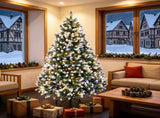 6ft Full Artificial Christmas Tree with Hinged Branches 87884223