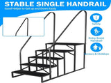 RV Stairs 5 Step Ladder, RV Steps Anti-Slip, Hot Tub Steps with Handrail, 660 lbs RV Ladder for 5th 54932106