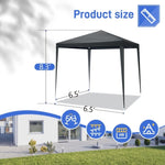 ZUN 6.5x6.5FT Four Sides Portable Party Tent 41157320