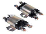 Set of 2 Solenoid Fit for Yamaha G1 Gas Golf Cart 12V 6 Terminal 12 Volt 100A 2-Cycle Gas 94880707