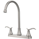 Single Handle High Arc Brushed Nickel Pull Out Kitchen Faucet,Single Level Stainless Steel Kitchen 07299265