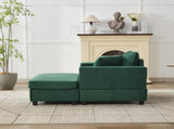 Chaise Lounge Chair with Removable Ottoman Accent Sofa Bed Upholstered Sleeper Couch Bed with W1170P353045