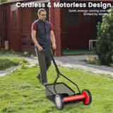 14 Inch Push Lawn Mower with Grass Catcher Bag 70913053