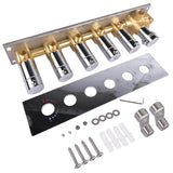 5-Function Silver Brass Shower Diverter Thermostatic Valve Shower Diverter Valve Constant 54087782