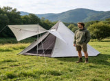 Pole-Free Rainproof Indian Teepee Pyramid Camping Tent 89992100