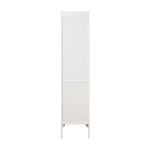 ZUN Tall Narrow Tower Cabinet with 2 Shutter Doors 5 Tier Shelves for Bathroom, Kitchen ,Living Room 25815711