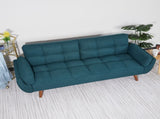 75" Flared Arm Convertible Sleeper Sofa-Green 24305566