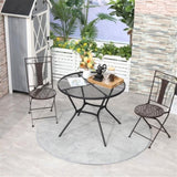 ZUN outdoor Round Dining Table （Prohibited by WalMart） 47173770