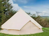 5M Pyramid Cotton Camping Tent, Waterproof Luxury Glamping Tent for Family Picnic & Gathering 57056596